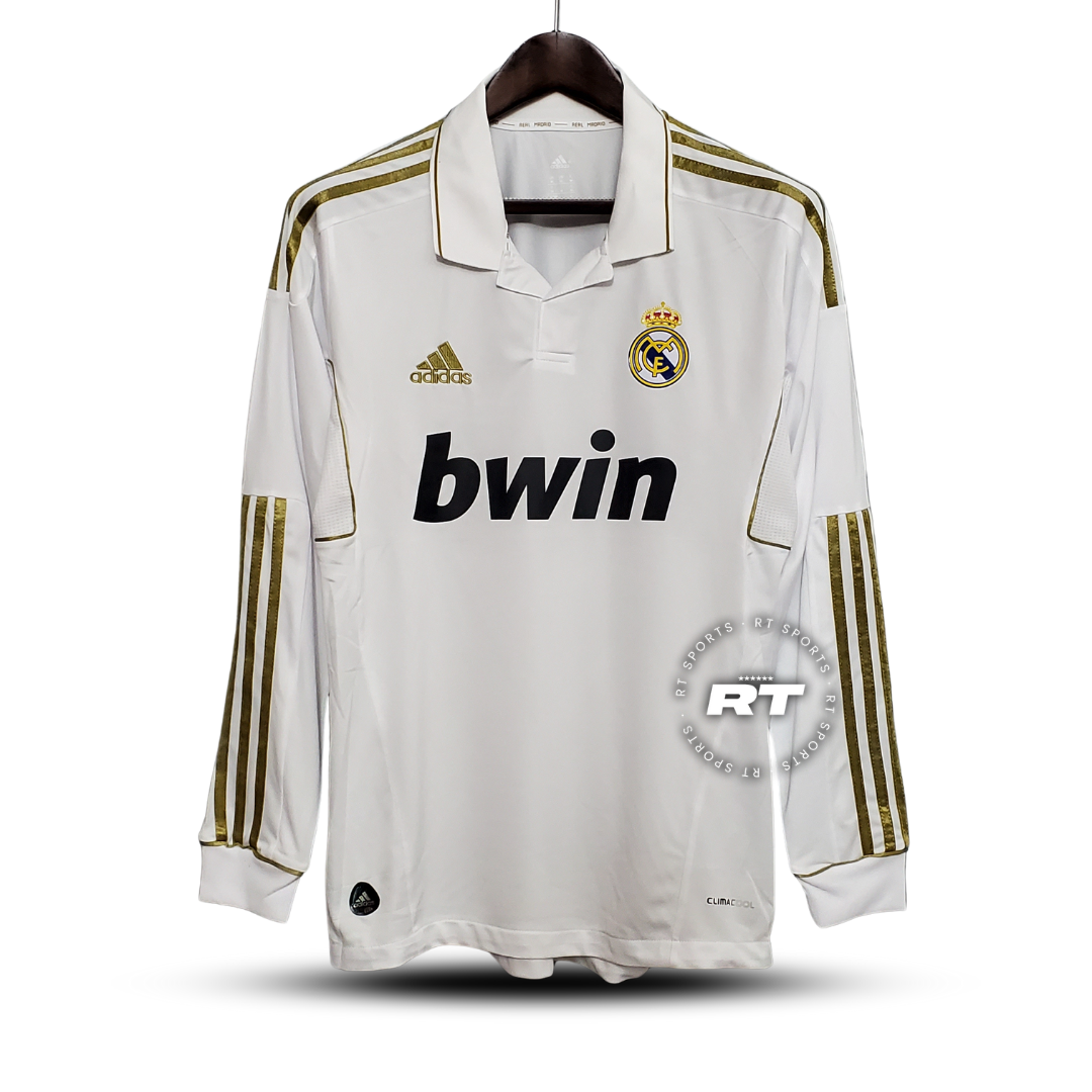 Camisa Real Madrid Titular 11/12 - Versão Retrô Manga Comprida