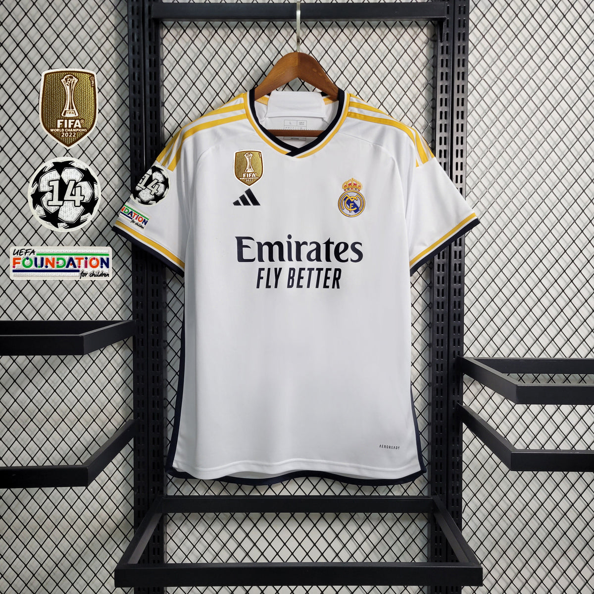 Camisa Real Madrid 23/24 Adidas Torcedor Masculina Lançamento Com Patch