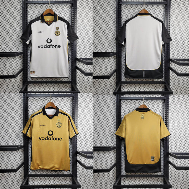Camisa Manchester United 01/02 Versão Retrô Dupla Face