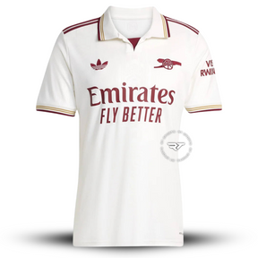 Camisa Arsenal Third 2025/26 Torcedor Adidas Masculino - Branco